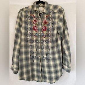 Johnny Was Flannel Shirt